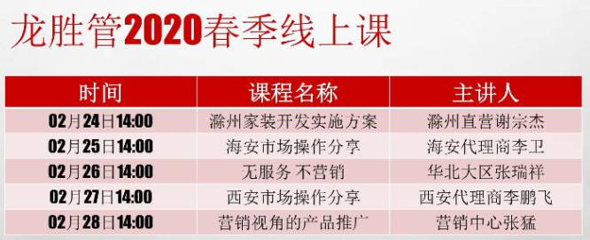 ?“疫”起，學習！ 龍勝管2020年春季線上課開課啦~